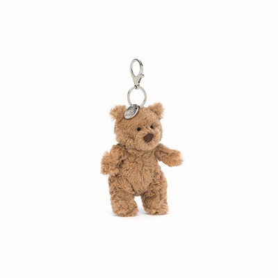 Jellycat Bartholomew Bear Bag Charm Australia | 408317ZXA